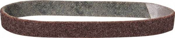 3M - 3/4" Wide x 18" OAL, Aluminum Oxide Abrasive Belt - Aluminum Oxide, Medium, Nonwoven, Series SE-BS - Apex Tool & Supply