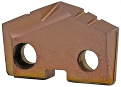 Allied Machine and Engineering - 1-11/32" Diam x 3/16" Thick, Seat Code 2, 132° Included Angle Spade Drill Insert - AM200 Coated, Cobalt, Grade Super Cobalt, Series GEN2 T-A - Apex Tool & Supply