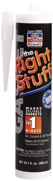 Permatex - 300ml Instant Gasket Maker - -75 to 500°F, Black, Comes in Cartridge - Apex Tool & Supply