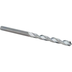 Guhring - 4.2mm 118° Solid Carbide Jobber Drill - Bright Finish, Right Hand Cut, Spiral Flute, Straight Shank, 75mm OAL, Faceted Point - Apex Tool & Supply