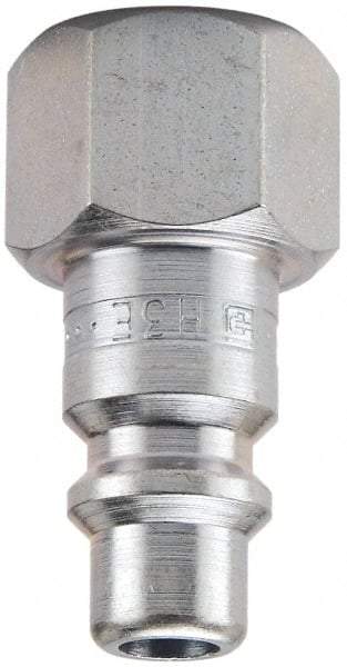 Parker - 1 - 11-1/2 Female NPTF Industrial Pneumatic Hose Connector - Steel, 3/4" Body Diam - Apex Tool & Supply