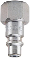 Parker - 1 - 11-1/2 Female NPTF Industrial Pneumatic Hose Connector - Steel, 3/4" Body Diam - Apex Tool & Supply