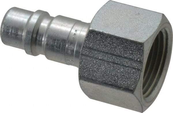 Parker - 3/4-14 Female NPTF Tru-Flate Automotive Pneumatic Hose Connector - Steel, 1/2" Body Diam - Apex Tool & Supply