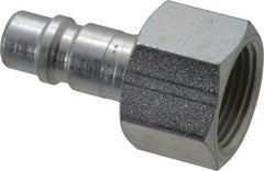Parker - 3/4-14 Female NPTF Tru-Flate Automotive Pneumatic Hose Connector - Steel, 1/2" Body Diam - Apex Tool & Supply