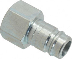 Parker - 3/4-14 Female NPTF Industrial Pneumatic Hose Connector - Steel, 3/4" Body Diam - Apex Tool & Supply