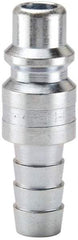Parker - Hose Barb Industrial Pneumatic Hose Connector - Steel, 3/4" Body Diam, 1" Hose ID - Apex Tool & Supply