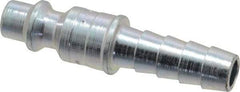 Parker - Hose Barb Industrial Pneumatic Hose Connector - Steel, 1/4" Body Diam, 5/16" Hose ID - Apex Tool & Supply