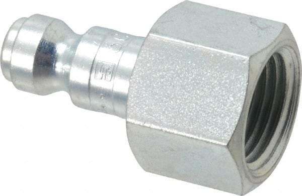 Parker - 3/8-18 Female NPTF Tru-Flate Automotive Pneumatic Hose Connector - Steel, 1/4" Body Diam - Apex Tool & Supply
