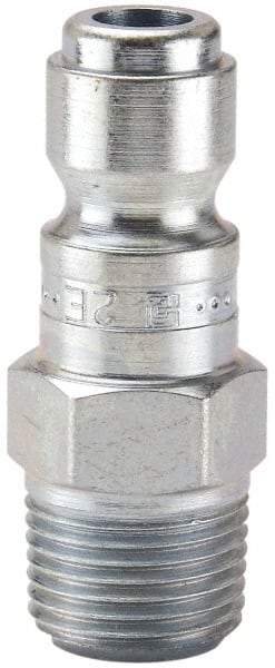 Parker - 3/4-14 Male NPT Tru-Flate Automotive Pneumatic Hose Connector - Steel, 1/2" Body Diam - Apex Tool & Supply