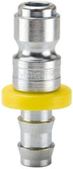 Parker - Push-Lok Hose Barb Tru-Flate Automotive Pneumatic Hose Connector - Steel, 1/2" Body Diam, 3/8" Hose ID - Apex Tool & Supply