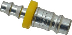 Parker - Push-Lok Hose Barb European High Flow Pneumatic Hose Connector - Steel, 1/4" Body Diam, 1/4" Hose ID - Apex Tool & Supply