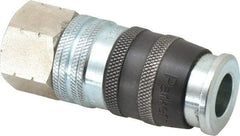 Parker - 3/4-14 Female NPTF Industrial Pneumatic Hose Coupler - Steel, 1/2" Body Diam - Apex Tool & Supply