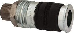 Parker - 3/4-14 Male NPT Industrial Pneumatic Hose Coupler - Steel, 3/4" Body Diam - Apex Tool & Supply