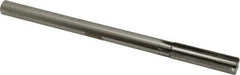 Made in USA - 0.636" Carbide-Tipped 6 Flute Chucking Reamer - Straight Flute, 9/16" Straight Shank, 2-1/4" Flute Length, 9" OAL - Apex Tool & Supply