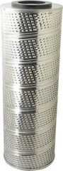 Parker - 6-1/4" OD, 30µ, Resin Cellulose Pleated-Resin Bonded Cartridge Filter - 18" Long - Apex Tool & Supply