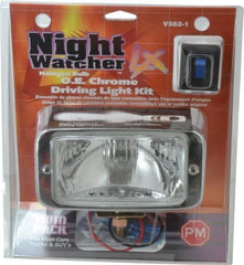 Peterson - 55 Watt Clear Automotive Auxilary Light - Chrome Steel, 4.6 Amp, 12 V - Apex Tool & Supply