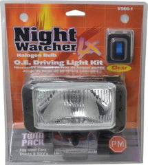 Peterson - 55 Watt Clear Automotive Auxilary Light - ABS Plastic, 4.6 Amp, 12 V - Apex Tool & Supply