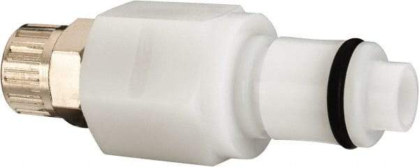 CPC Colder Products - 1/4" OD, Acetal Push-to-Connect Male Connector - 120 Max psi, White - Apex Tool & Supply