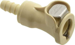 CPC Colder Products - Acetal Push-to-Connect Tube Female Connector - 120 Max psi, 1/4" Inside Diam, White - Apex Tool & Supply