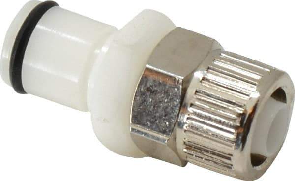 CPC Colder Products - 3/8" OD, Acetal Push-to-Connect Male Connector - 120 Max psi, White - Apex Tool & Supply