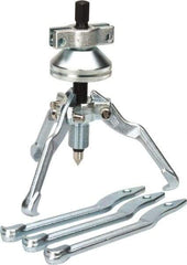 Proto - 5 Piece, 6 Ton Capacity, 7" Spread, Cone Puller Set - 3 Jaws, 6" Reach - Apex Tool & Supply