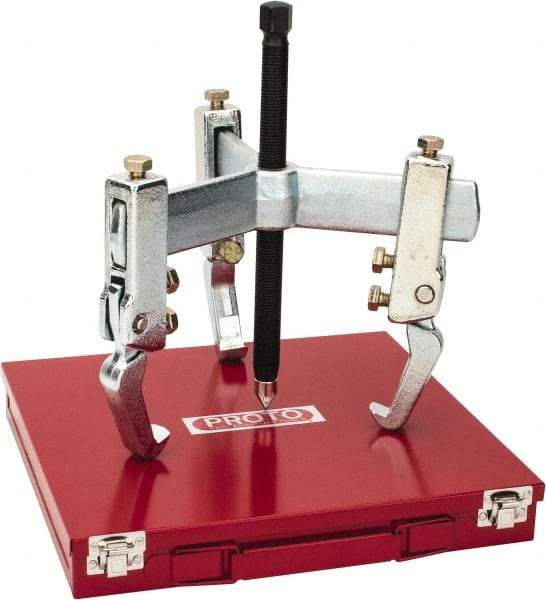 Proto - 12" Spread, 10 Ton Capacity, Puller - 10-1/4" Long, For Bearings, Gears & Pulleys - Apex Tool & Supply