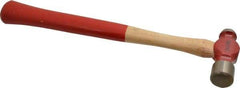 Proto - 1/2 Lb Head Ball Pein Hammer - Wood Handle with Red Laquer Grip, 12" OAL - Apex Tool & Supply