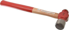 Proto - 2-1/2 Lb Head Ball Pein Hammer - Wood Handle with Red Laquer Grip, 16-3/8" OAL - Apex Tool & Supply