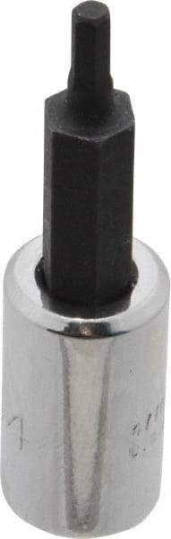 Proto - 1/4" Drive, 7/64" Hex Bit Socket - 1-7/8" OAL, 1" Bit Length - Apex Tool & Supply