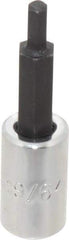 Proto - 1/4" Drive, 9/64" Hex Bit Socket - 1-7/8" OAL, 1" Bit Length - Apex Tool & Supply