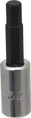 Proto - 1/4" Drive, 7/32" Hex Bit Socket - 1-7/8" OAL, 1" Bit Length - Apex Tool & Supply