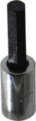Proto - 1/4" Drive, 1/4" Hex Bit Socket - 1-7/8" OAL, 1" Bit Length - Apex Tool & Supply