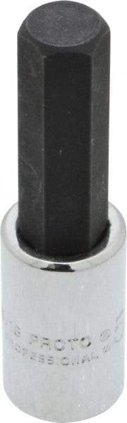 Proto - 1/4" Drive, 5/16" Hex Bit Socket - 1-7/8" OAL, 1" Bit Length - Apex Tool & Supply