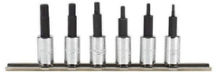Proto - 6 Piece 1/4" Drive Metric Hex Bit Socket Set - 2 to 6mm Hex - Apex Tool & Supply
