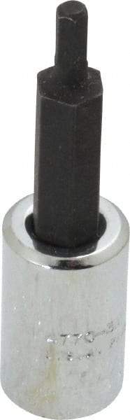 Proto - 1/4" Drive, 3mm Hex Bit Socket - 1-7/8" OAL, 1" Bit Length - Apex Tool & Supply