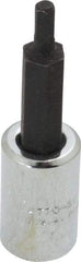 Proto - 1/4" Drive, 3mm Hex Bit Socket - 1-7/8" OAL, 1" Bit Length - Apex Tool & Supply