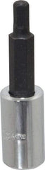 Proto - 1/4" Drive, 4mm Hex Bit Socket - 1-7/8" OAL, 1" Bit Length - Apex Tool & Supply