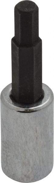Proto - 1/4" Drive, 5mm Hex Bit Socket - 1-7/8" OAL, 1" Bit Length - Apex Tool & Supply