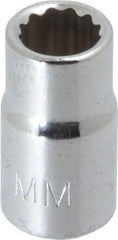 Proto - 1/4" Drive, Standard Hand Socket - 12 Points, 7/8" OAL, Chrome Finish - Apex Tool & Supply