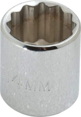 Proto - 1/4" Drive, Standard Hand Socket - 12 Points, 7/8" OAL, Chrome Finish - Apex Tool & Supply