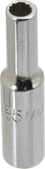 Proto - 1/4" Drive, Deep Hand Socket - 12 Points, 1-15/16" OAL, Chrome Vanadium, Chrome Finish - Apex Tool & Supply