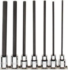 Proto - 7 Piece 3/8" Drive Inch Hex Bit Socket Set - 1/8 to 3/8" Hex - Apex Tool & Supply