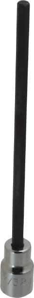 Proto - 3/8" Drive, 7/32" Hex Bit Socket - 6-3/32" OAL, 5" Bit Length, Long Hex Bit Socket - Apex Tool & Supply