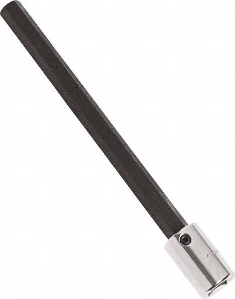 Proto - 3/8" Drive, 1/4" Hex Bit Socket - 6-3/32" OAL, 5" Bit Length, Long Hex Bit Socket - Apex Tool & Supply
