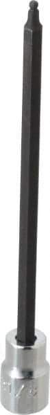 Proto - 3/8" Drive, 1/8" Hex Bit Socket - 6-3/32" OAL, 5" Bit Length, Long Ball End Hex Bit Socket - Apex Tool & Supply