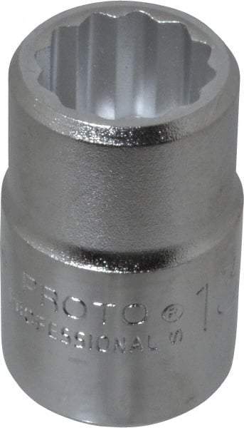 Proto - 13/16", 3/4" Drive, Standard Hand Socket - 12 Points, 2" OAL, Chrome Finish - Apex Tool & Supply