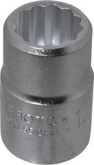Proto - 13/16", 3/4" Drive, Standard Hand Socket - 12 Points, 2" OAL, Chrome Finish - Apex Tool & Supply