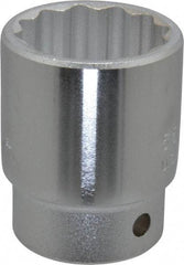 Proto - 1-3/8", 3/4" Drive, Standard Hand Socket - 12 Points, 2-9/32" OAL, Chrome Finish - Apex Tool & Supply