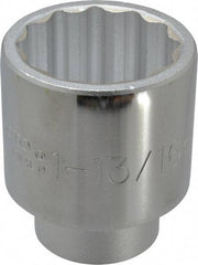 Proto - 1-13/16", 3/4" Drive, Standard Hand Socket - 12 Points, 2-29/32" OAL, Chrome Finish - Apex Tool & Supply