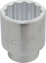 Proto - 2", 3/4" Drive, Standard Hand Socket - 12 Points, 3-7/64" OAL, Chrome Finish - Apex Tool & Supply